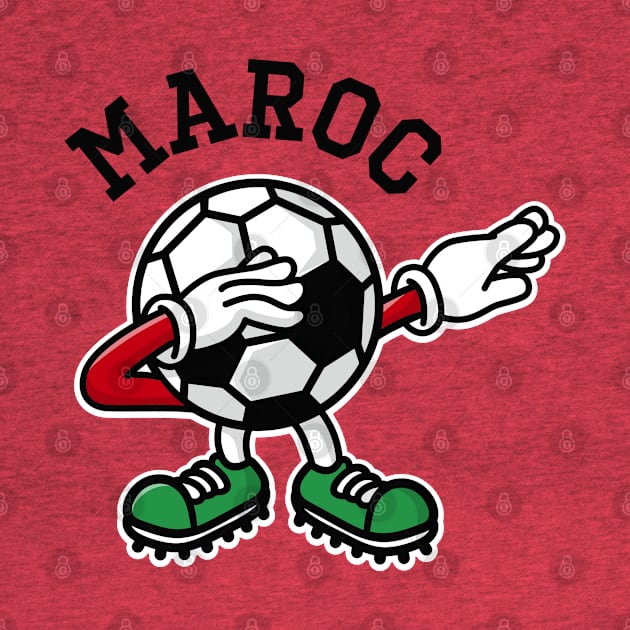 Maroc Morocco dab dabbing soccer football by LaundryFactory